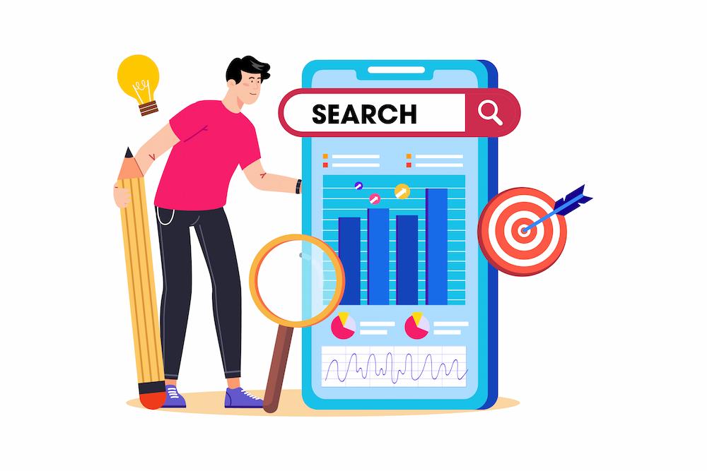 hidden problems like content issues can be hurting your search engine rankings image shows person studying website data