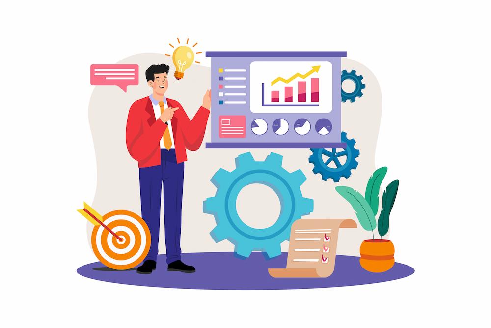 it's important to know what KPIs to track in your digital marketing campaigns image shows employee reviewing results