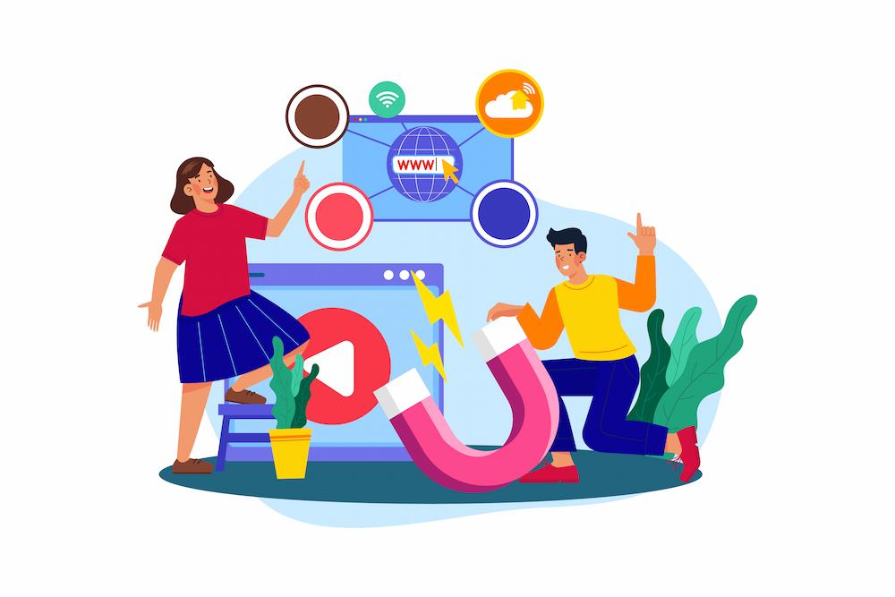 the best channels to market your business includes email marketing image shows people looking at screen