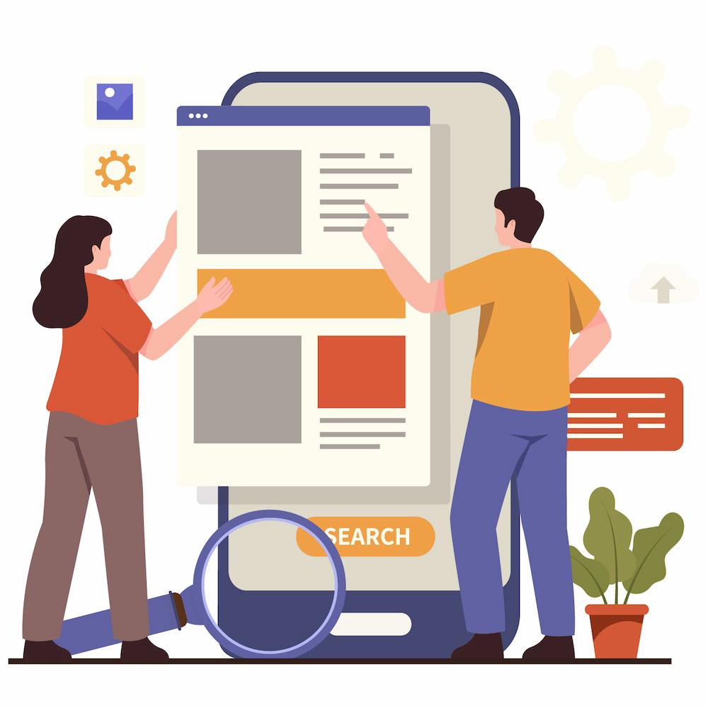 the business impact of featured snippets can be significant image shows people studying search results