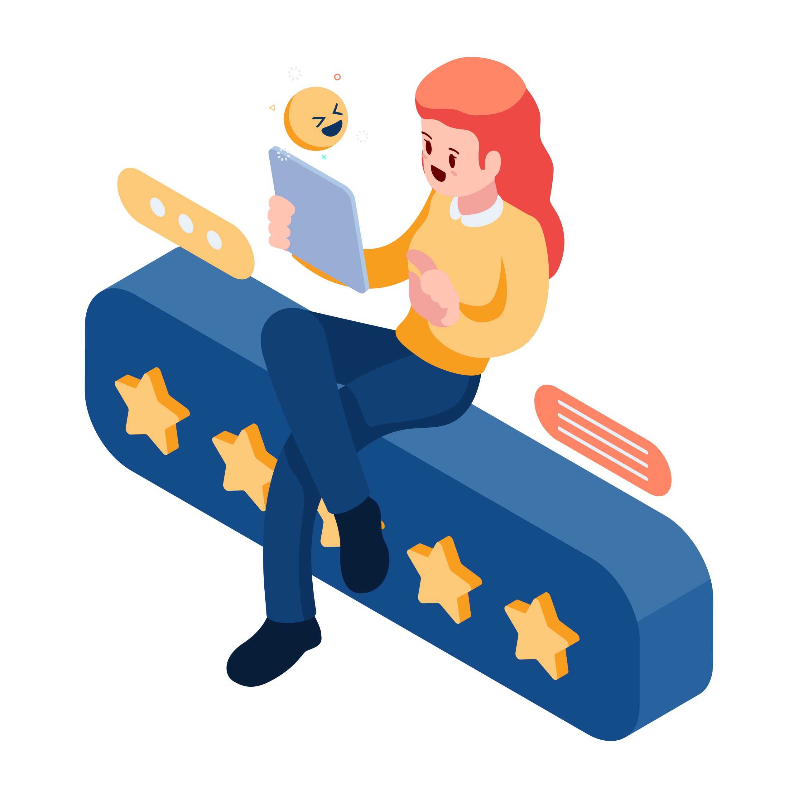 a clear value proposition helps build trust with customers image shows person looking at tablet