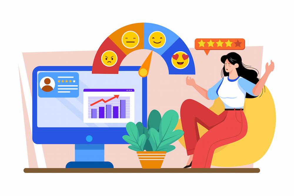 integrate your CRM with your website to use first-party data PPC image shows woman studying information on monitor